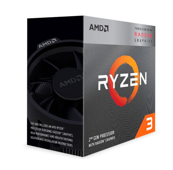 procesador amd ryzen 3 3200g, 3.60ghz, 4mb l3, 4 core, am4, 14nm, 65 w. integra v