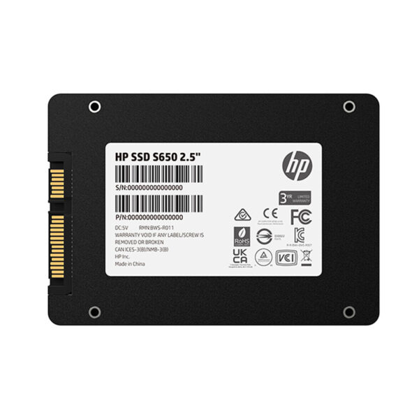 Unidad En Estado Solido Hp Ssd S650 1.92Tb Sata Iii 6Gb/S, 2.5